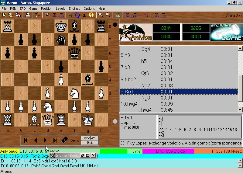 Web based GUI for UCI chess engine: INTRO & DEMO 